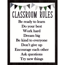 Modern Farmhouse Classroom Rules Chart