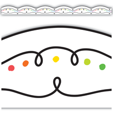 Squiggles and Colorful Dots Die-Cut Border Trim