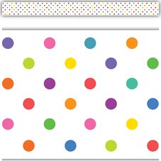 Colorful Dots Straight Border Trim