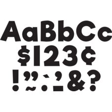 Black 4" Everyday Letters Combo Pack