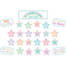 Pastel Pop Positive Affirmations Mini Bulletin Board