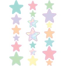 Pastel Pop Stars Accents - Assorted Sizes