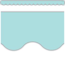 Pastel Blue Scalloped Border Trim