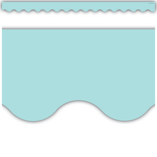 Pastel Blue Scalloped Border Trim