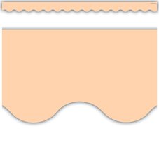 Peach Scalloped Border Trim