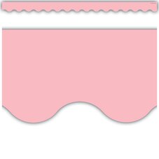 Pastel Pink Scalloped Border Trim