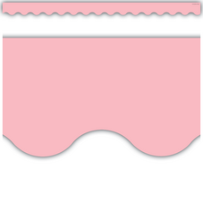 Pastel Pink Scalloped Border Trim