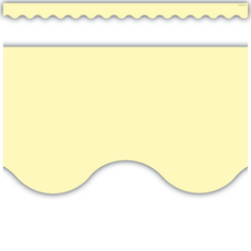 Pastel Yellow Scalloped Border Trim