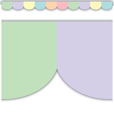 Pastel Pop Scalloped Die-Cut Border Trim