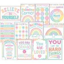 Pastel Pop Calming Strategies Small Poster Pack