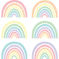 Teacher Created Resources Accenti Decorativi Pop Star Pastello, 60 Pezzi In 4 Misure, Per Classi E Bacheche