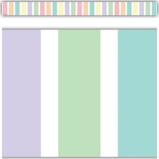 Pastel Pop Stripes Straight Border Trim