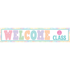 Pastel Pop Welcome to Our Class Banner