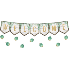 Eucalyptus Pennants Welcome Bulletin Board