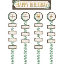 Eucalyptus Happy Birthday Bulletin Board