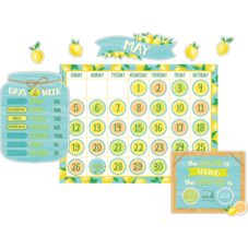 Lemon Zest Calendar Bulletin Board