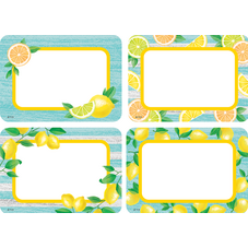 Lemon Zest Name Tags/Labels - Multi-Pack