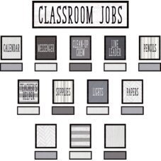 Modern Farmhouse Classroom Jobs Mini Bulletin Board