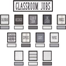 Modern Farmhouse Classroom Jobs Mini Bulletin Board