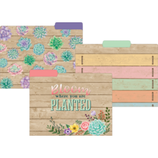 Rustic Bloom File Folders