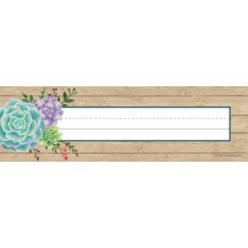 Rustic Bloom Flat Name Plates