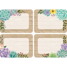 Rustic Bloom Name Tags/Labels - Multi-Pack