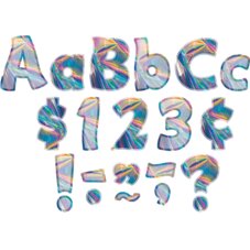 Iridescent Funtastic 4" Letters Combo Pack