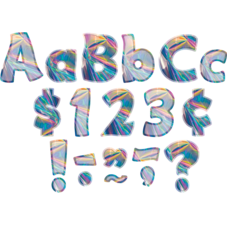 Iridescent Funtastic 4" Letters Combo Pack