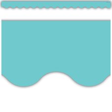 Light Turquoise Scalloped Border Trim