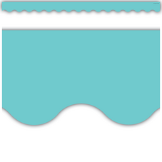 Light Turquoise Scalloped Border Trim