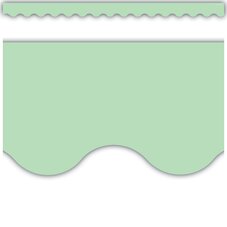 Mint Green Scalloped Border Trim