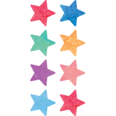 Watercolor Stars Mini Stickers