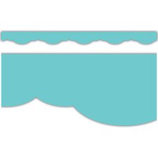 Light Turquoise Fancy Scallops Border Trim