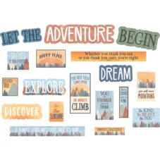 Moving Mountains Let the Adventure Begin Mini Bulletin Board