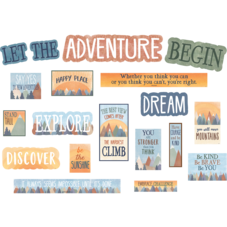 Moving Mountains Let the Adventure Begin Mini Bulletin Board