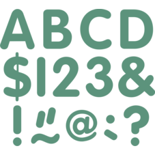 Eucalyptus Green 2" Classic Letters Uppercase Pack