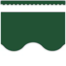 Pine Green Scalloped Border Trim