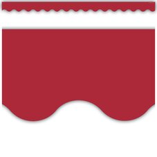 Cranberry Red Scalloped Border Trim