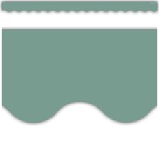 Retreat Green Scalloped Border Trim