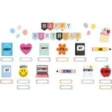 Cool for School Happy Birthday Mini Bulletin Board