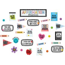 Cool for School Positive Affirmations Mini Bulletin Board