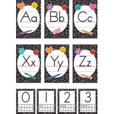 Cool for School Composition Alphabet Bulletin Board