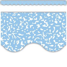 Composition Blue Scalloped Border Trim