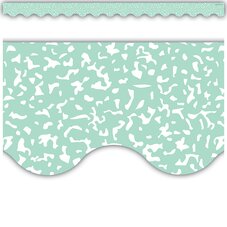 Composition Green Scalloped Border Trim