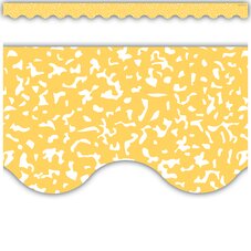 Composition Yellow Scalloped Border Trim