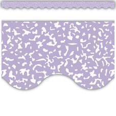 Composition Purple Scalloped Border Trim