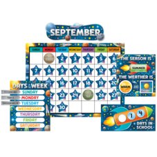 Outer Space Crew Calendar Bulletin Board