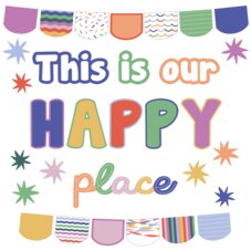 Color Crush This Is Our Happy Place Mini Bulletin Board