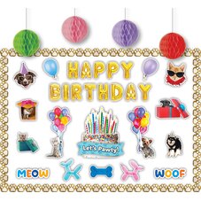 Cats and Dogs Happy Birthday Create & Decorate Quick Kit