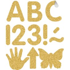 Gold Glitz 2" Classic Self-Adhesive Letters Uppercase